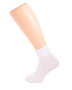 White TOT ankle socks